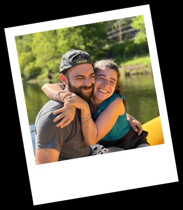 A couple sharing a loving moment