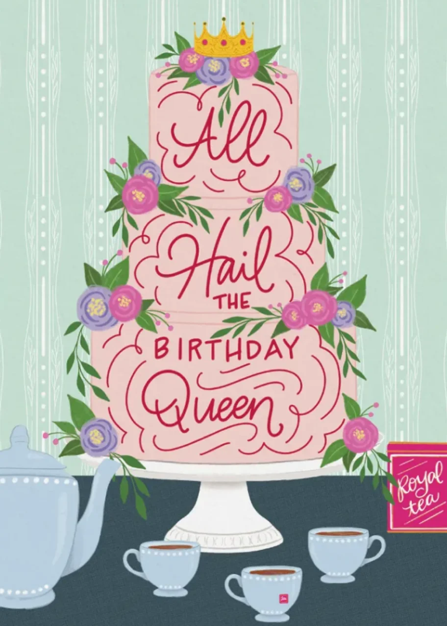 All Hail the Birthday Queen cake
